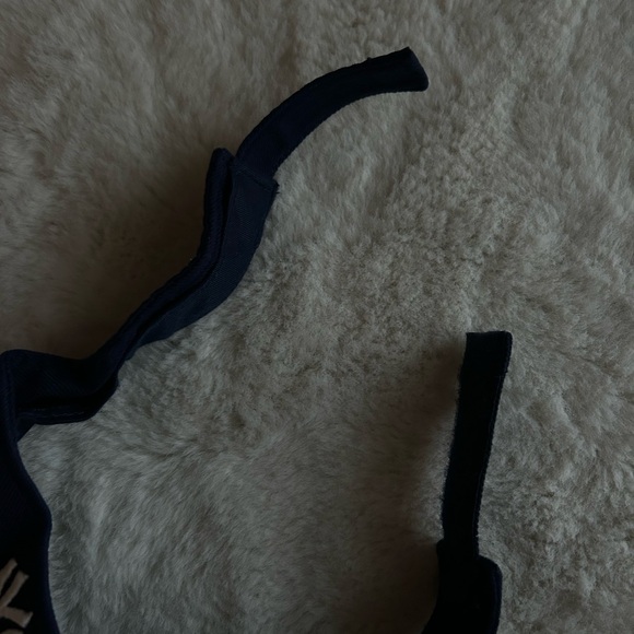 Navy Blue Visor with White Logo - Picture 4 of 8